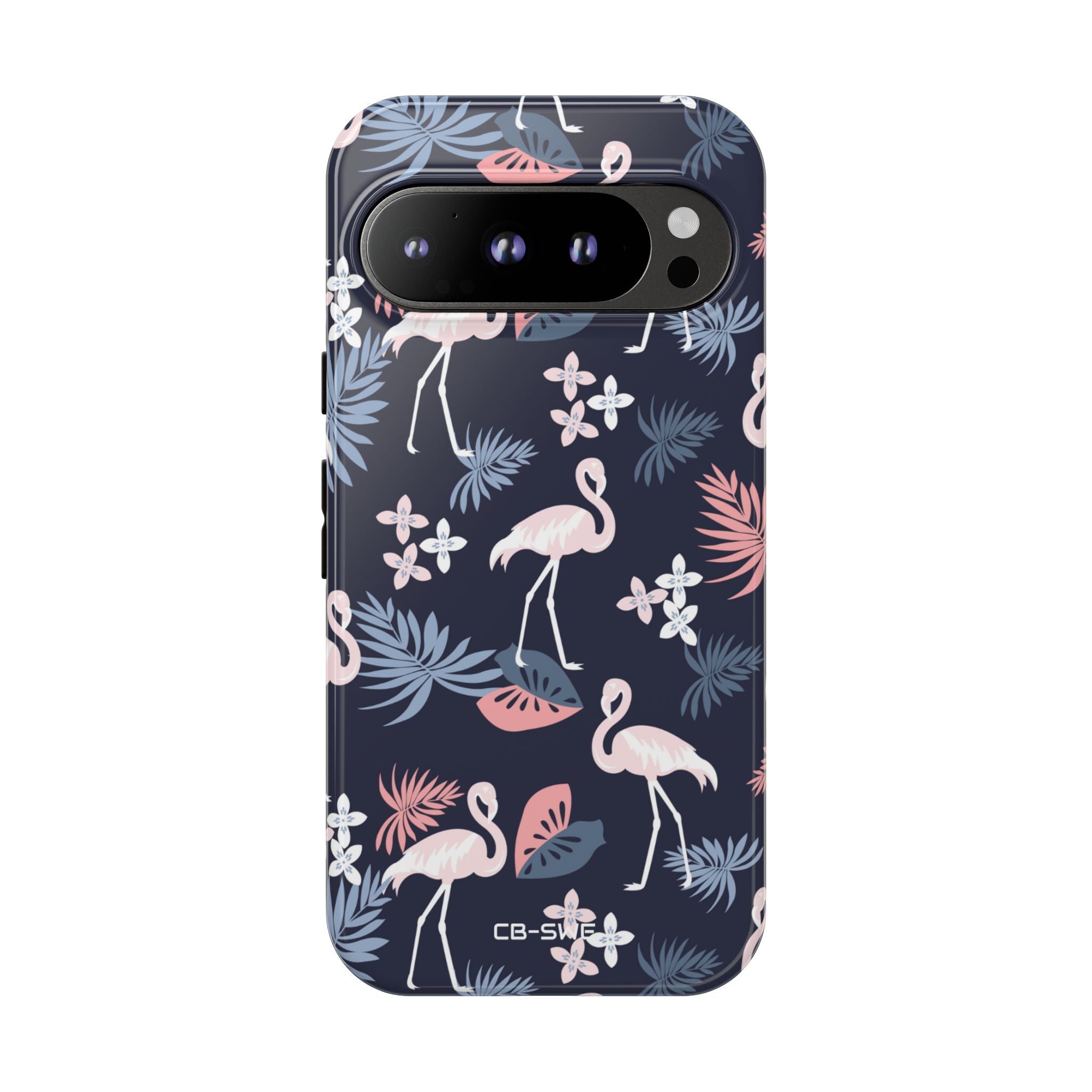 Flamingos Dance Playfully - Google Pixel Case