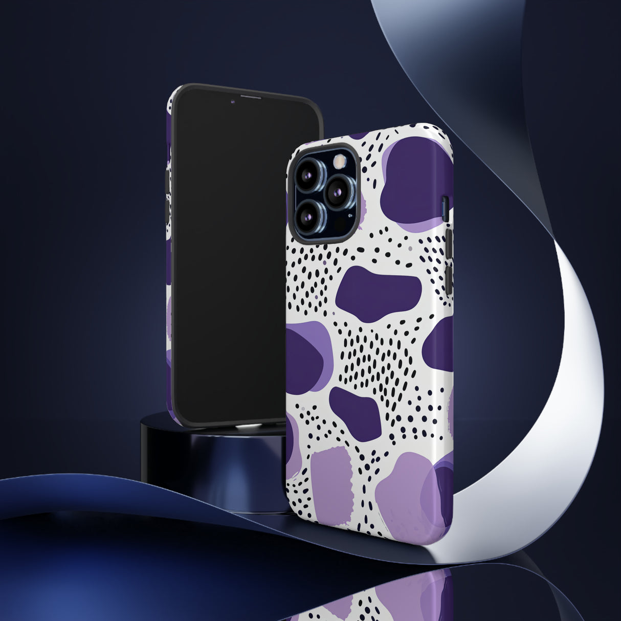 Purple Dots Elegance Case - Schutzhülle fürs Handy