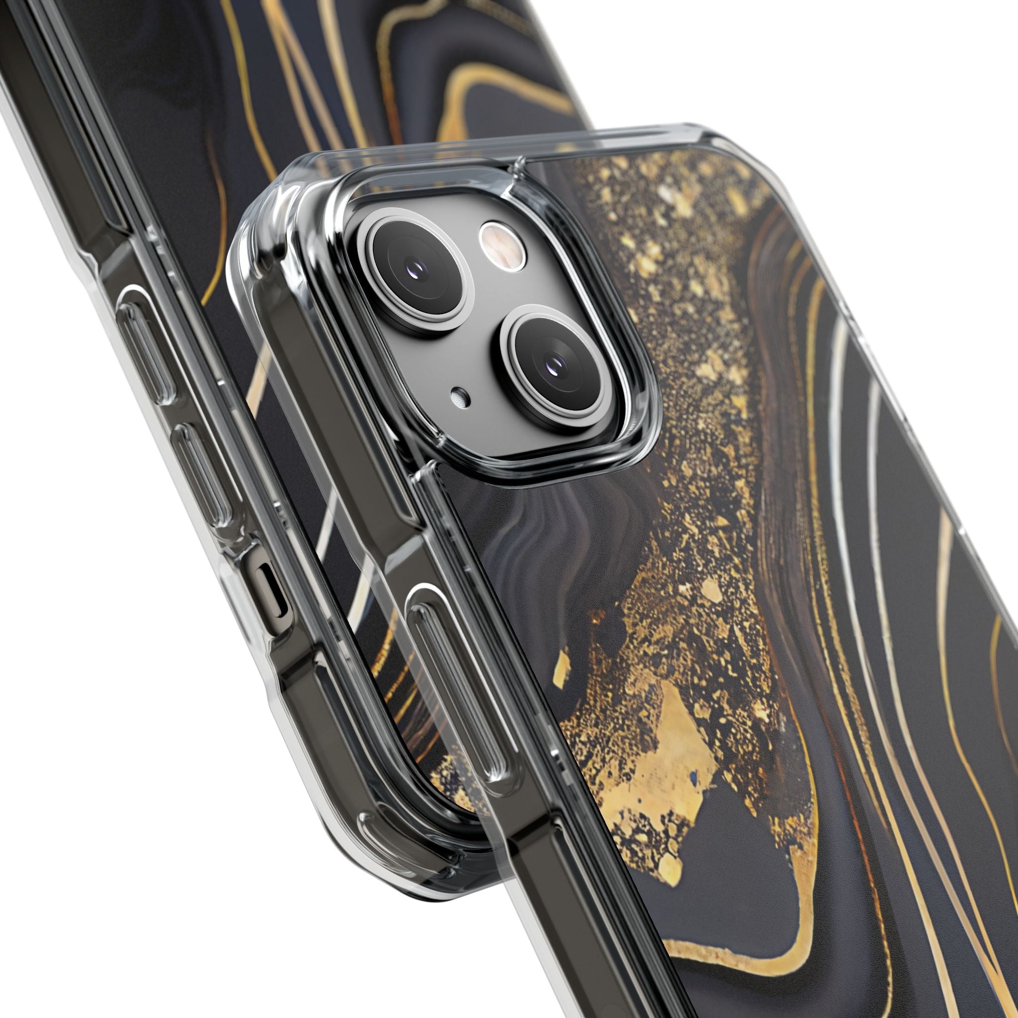 Elegant Gold Streams iPhone Case - Impact