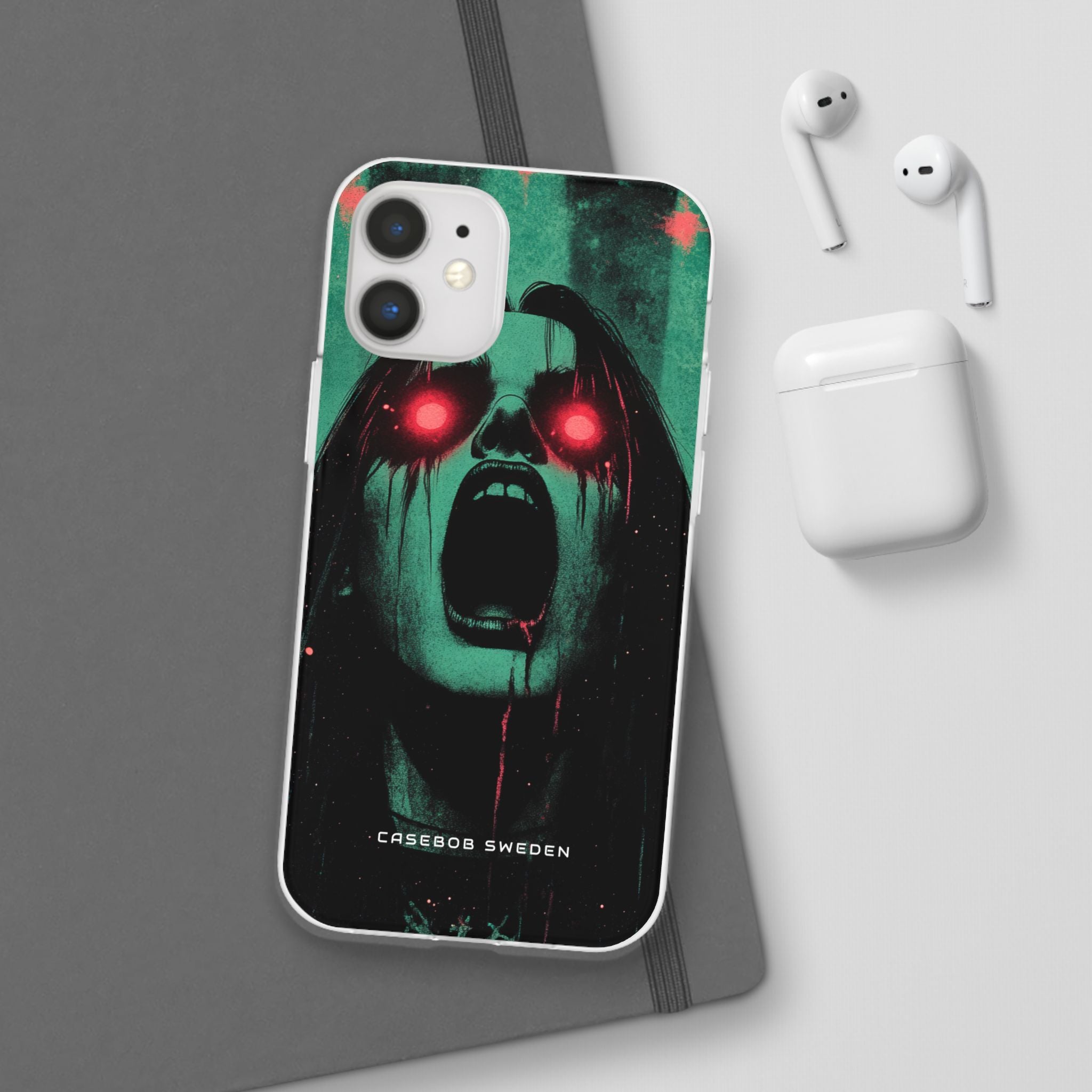 Haunting Glow of Gothic Eyes iPhone 12 - Flexi Phone Case