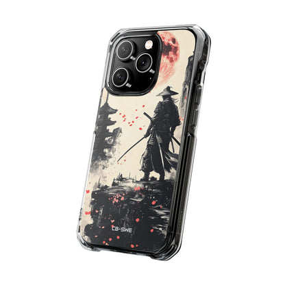 Samurai Gazes Moonward iPhone Case - Impact