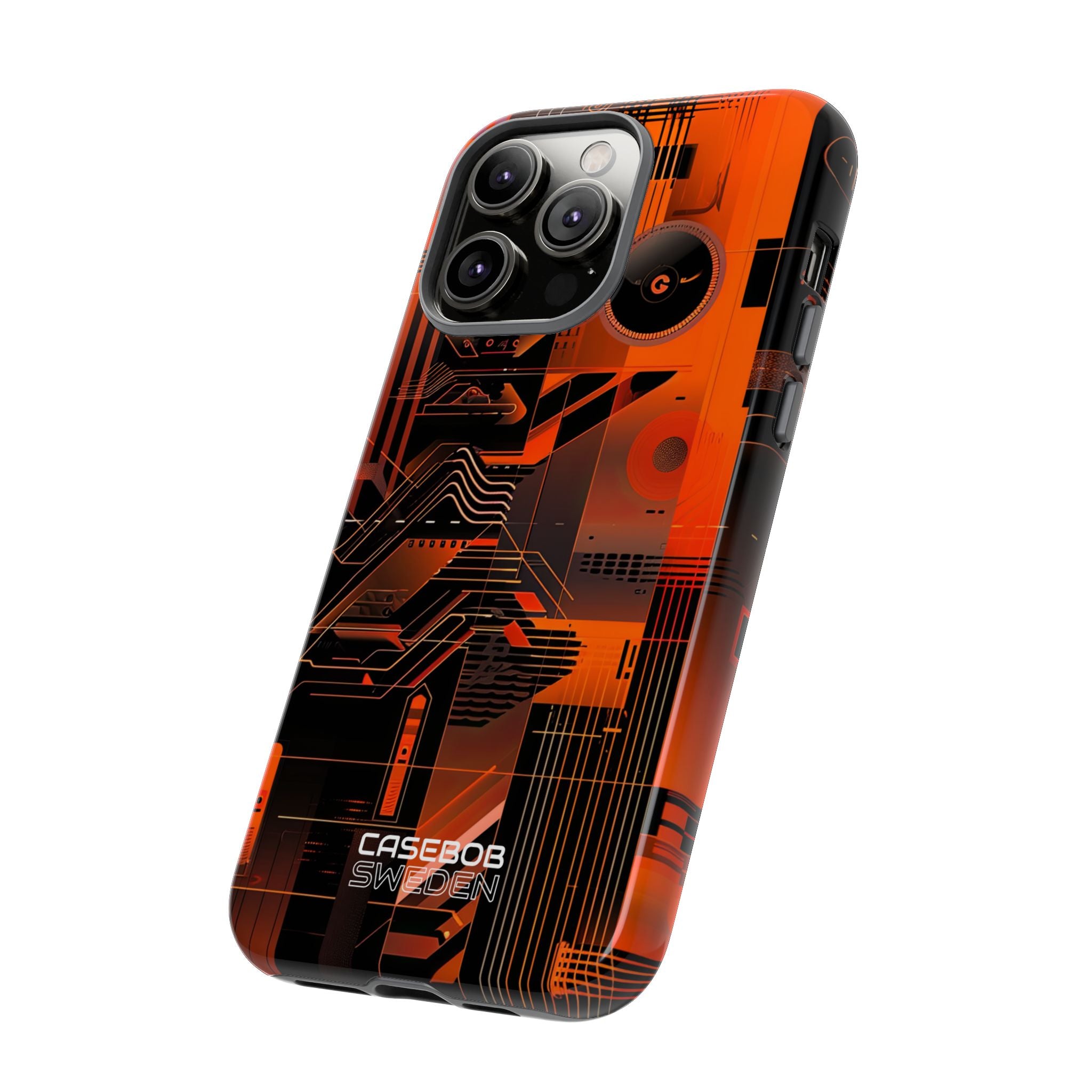 Orange Circuit Dreams iPhone 14 - Resistente