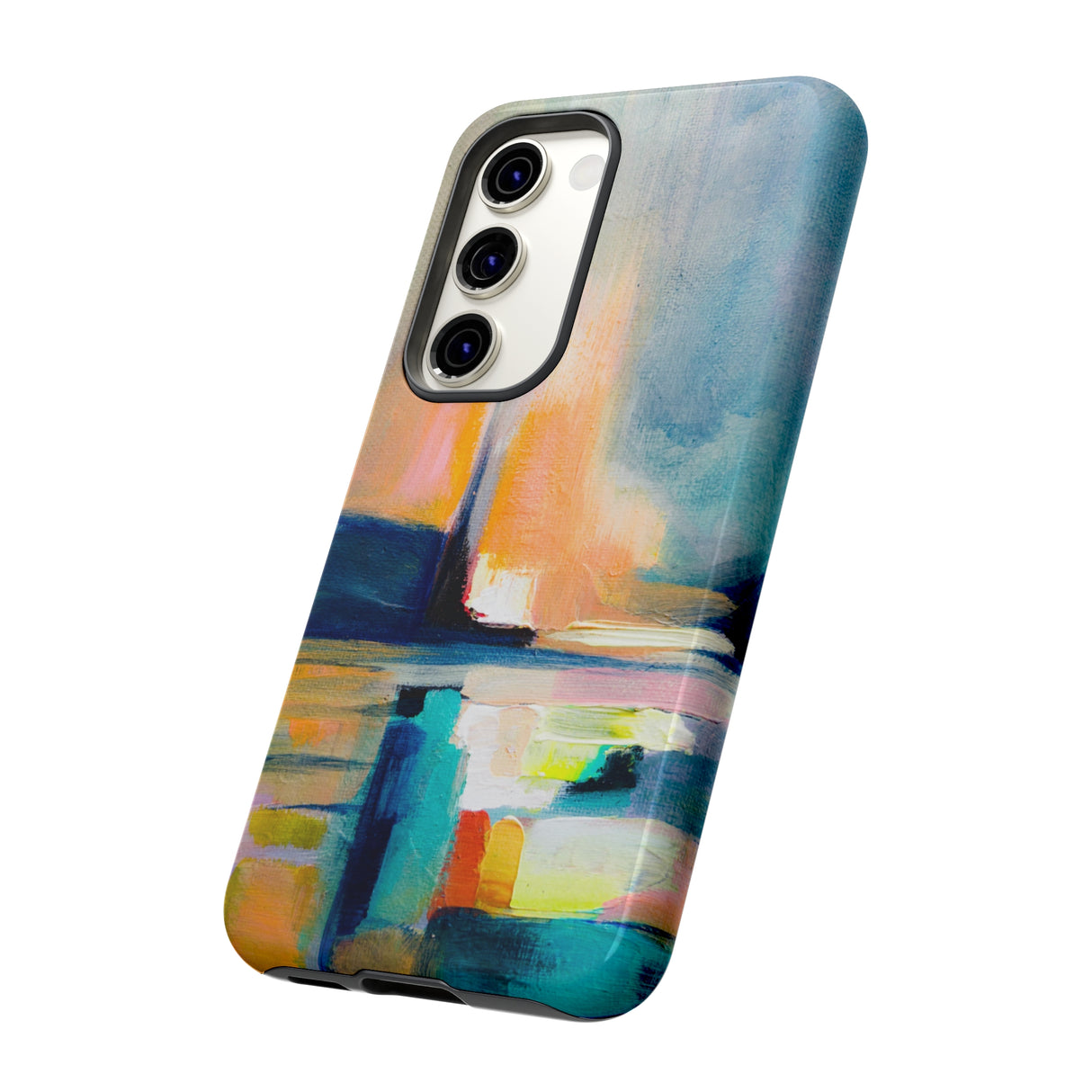 Abstract Blue n Yellow iPhone Case (Protective) Phone Case