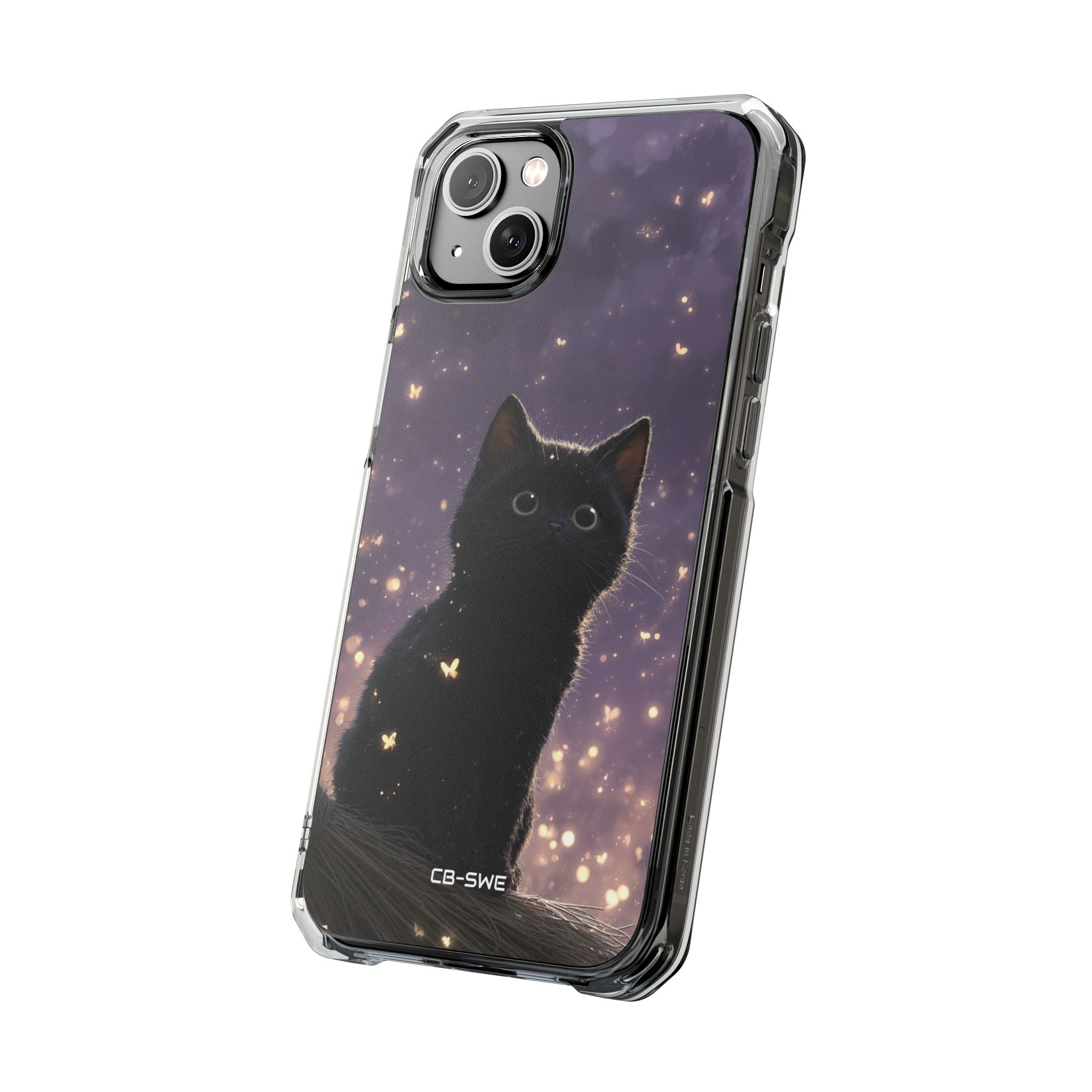 Whimsical Cat Soars iPhone Case - Impact