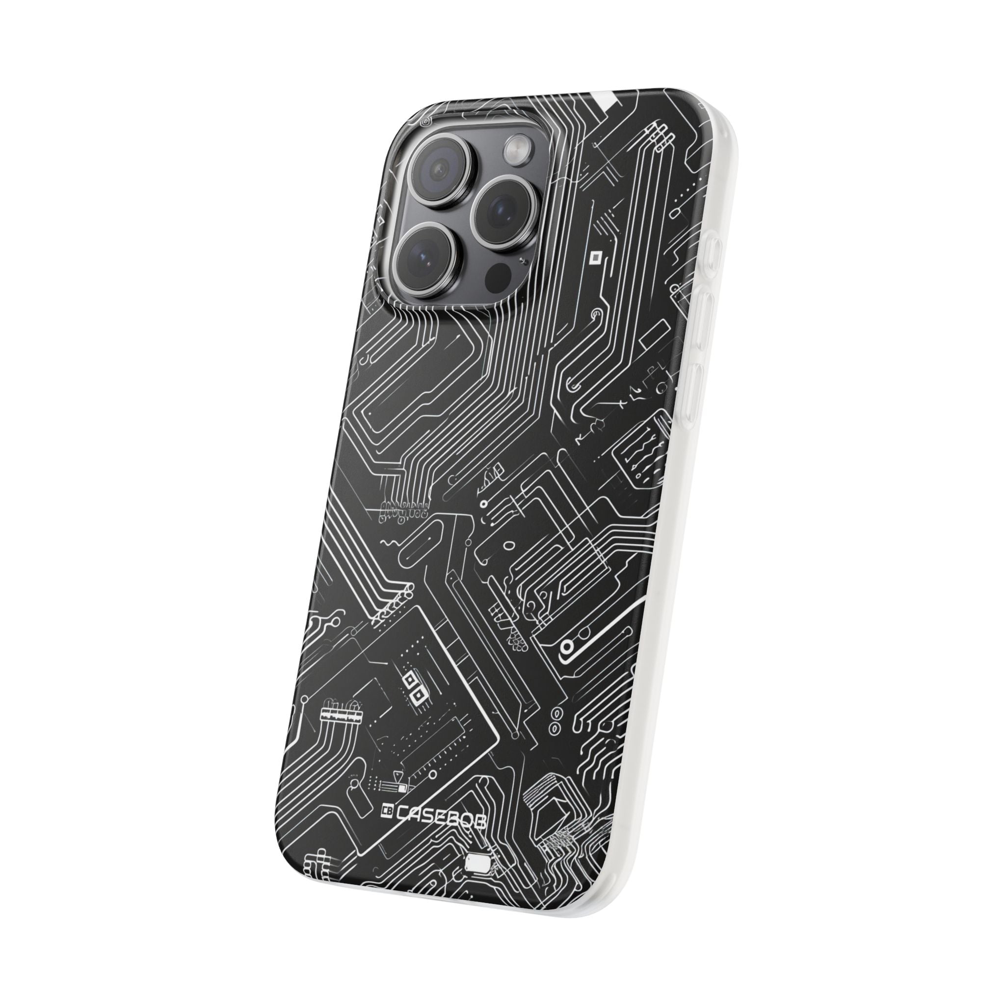 Cyber Circuitry Art | Flexible Phone Case for iPhone