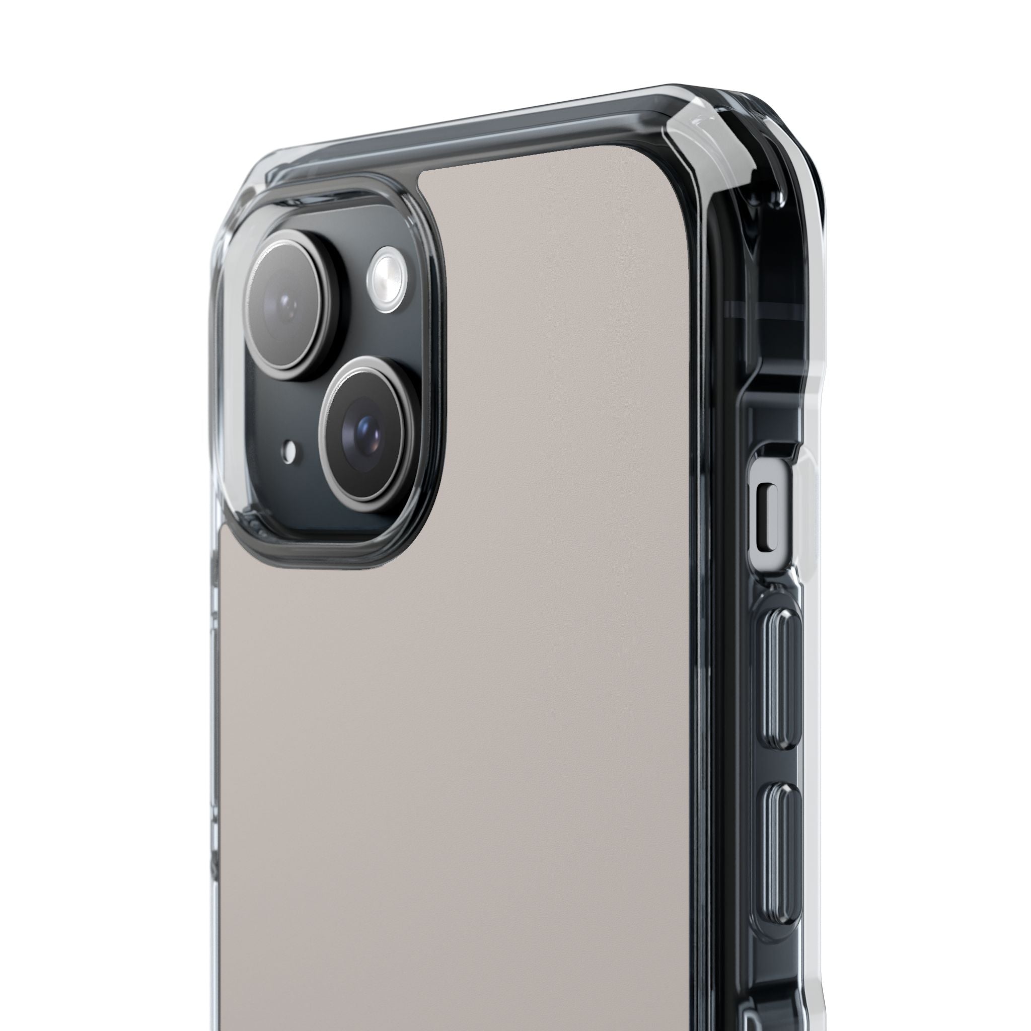 Pale Silver - Clear Impact Case for iPhone