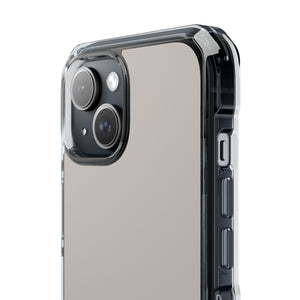 Pale Silver | Phone Case for iPhone (Clear Impact Case - Magnetic)