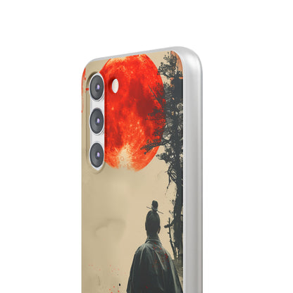 Crimson Contemplation | Flexible Phone Case for Samsung Galaxy