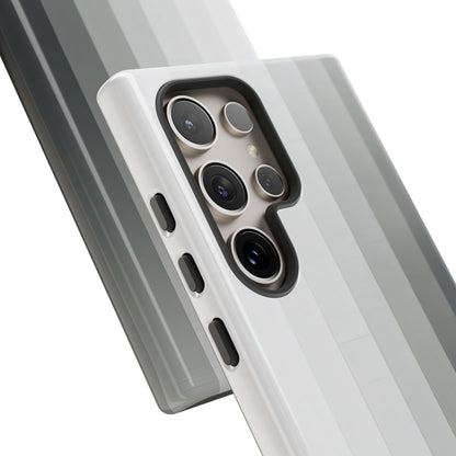 Silver Gradient Stripes Samsung S24 - Tough