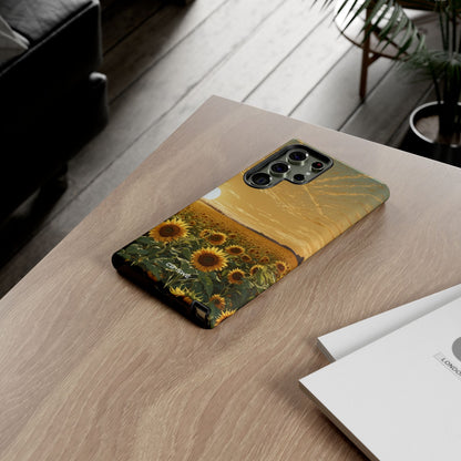 Sunflowers Embrace Sunset - Samsung Case