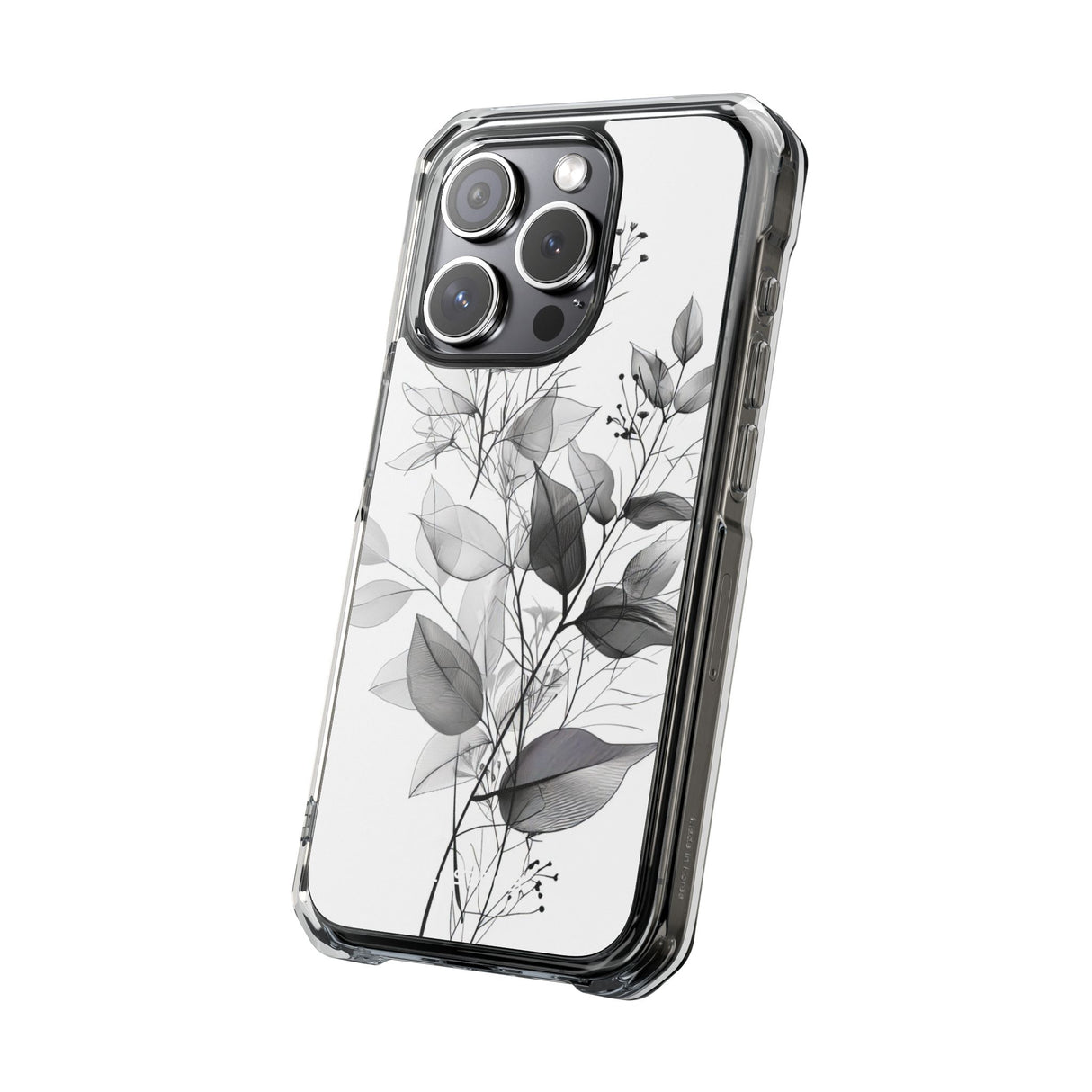 Ethereal Monochrome - Phone Case for iPhone (Clear Impact - Magnetic)