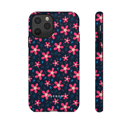 Pink Flower Pattern - Protective Phone Case