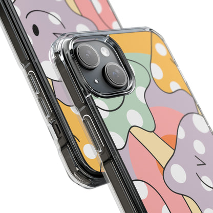 Playful Mushroom Friends iPhone Case - Impact