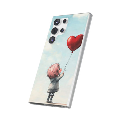Heart Balloon Glow Samsung S23 Ultra Case - Soft