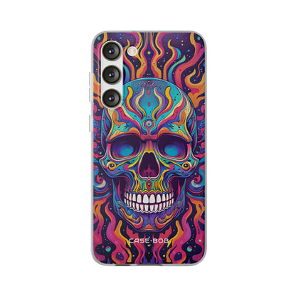 Flaming Skull Samsung S23 Plus Case - Soft