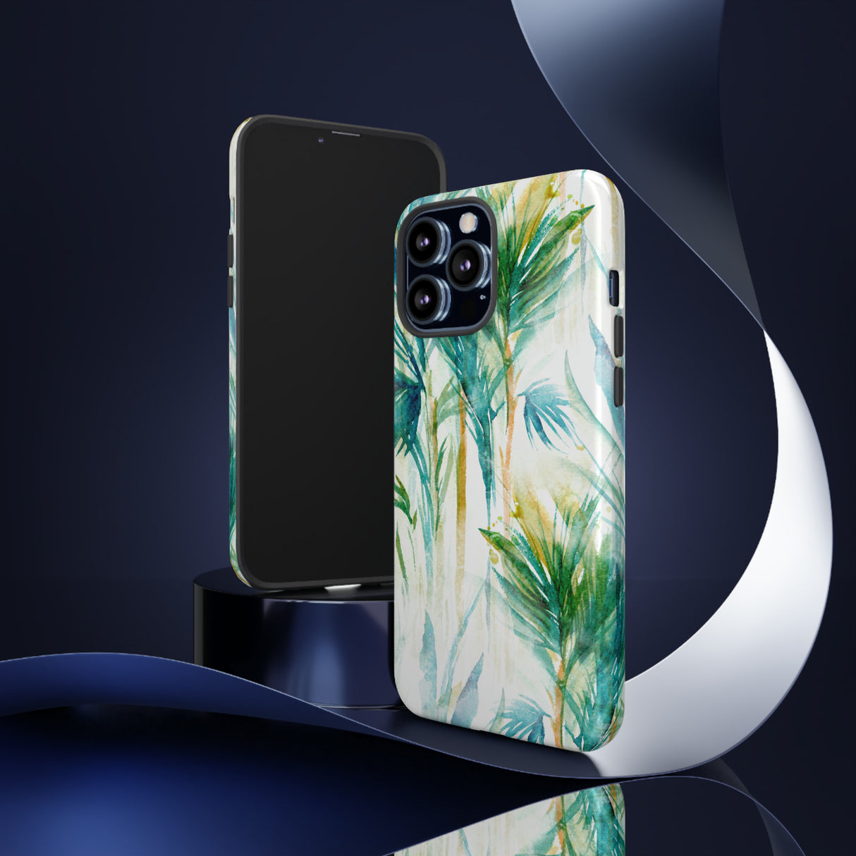 Watercolor Tropical Trees - Protective Phone Case