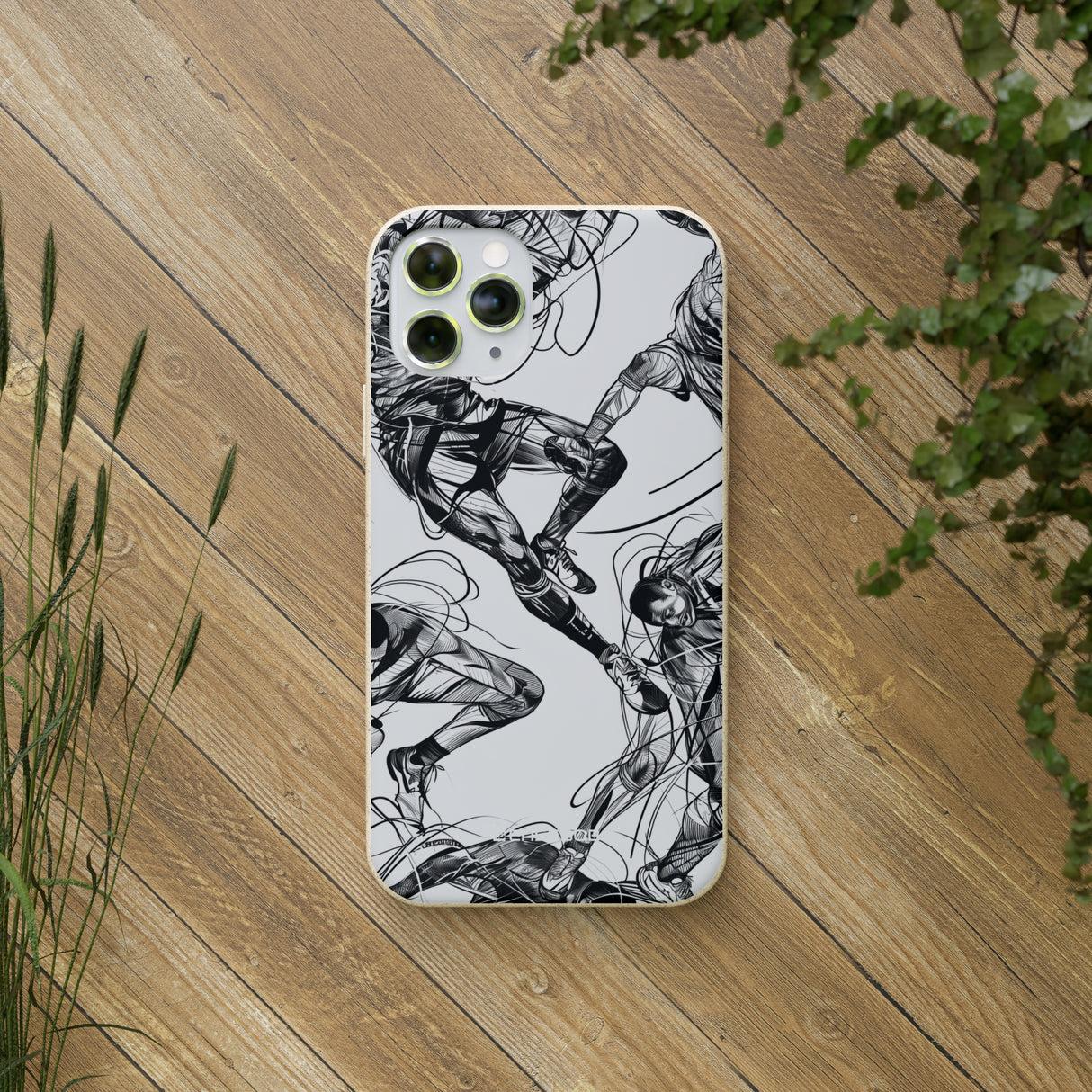 Dynamic Athletic Surrealism | Biodegradable Phone Case