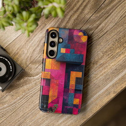 Electric Geometric Vibes - Protective Phone Case