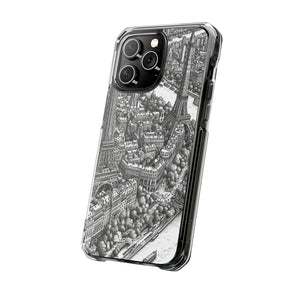 Timeless Cityscape - Phone Case for iPhone (Clear Impact - Magnetic)