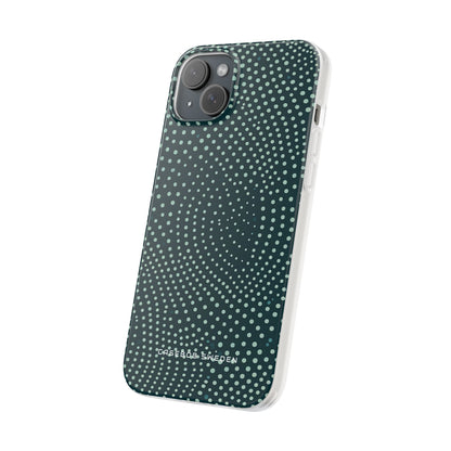 Teal Rippleflow iPhone 15 - Flexi Phone Case