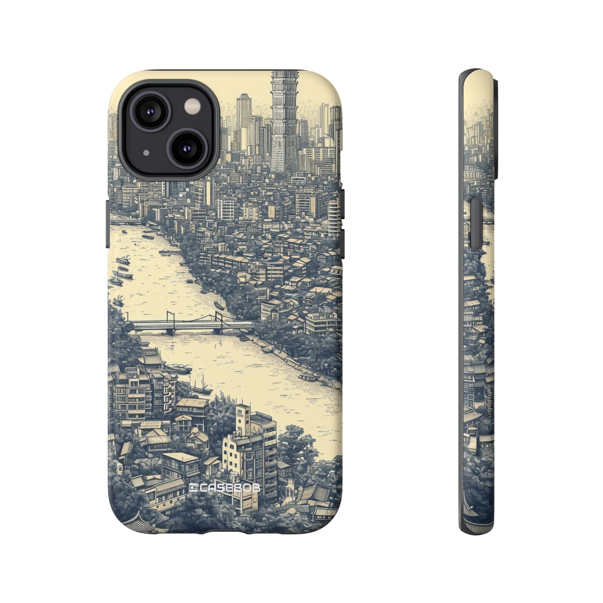 Nostalgic Metropolis | Protective Phone Case for iPhone