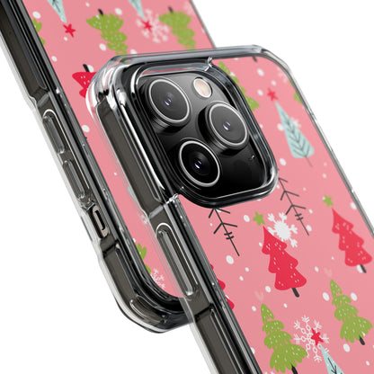 Festive Trees Dance iPhone Case - Impact