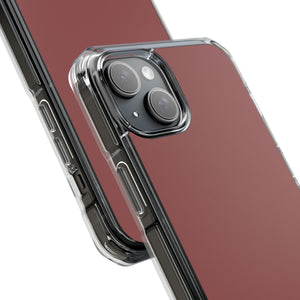 Marsala Hue | Handyhülle für iPhone (Clear Impact Case – magnetisch)