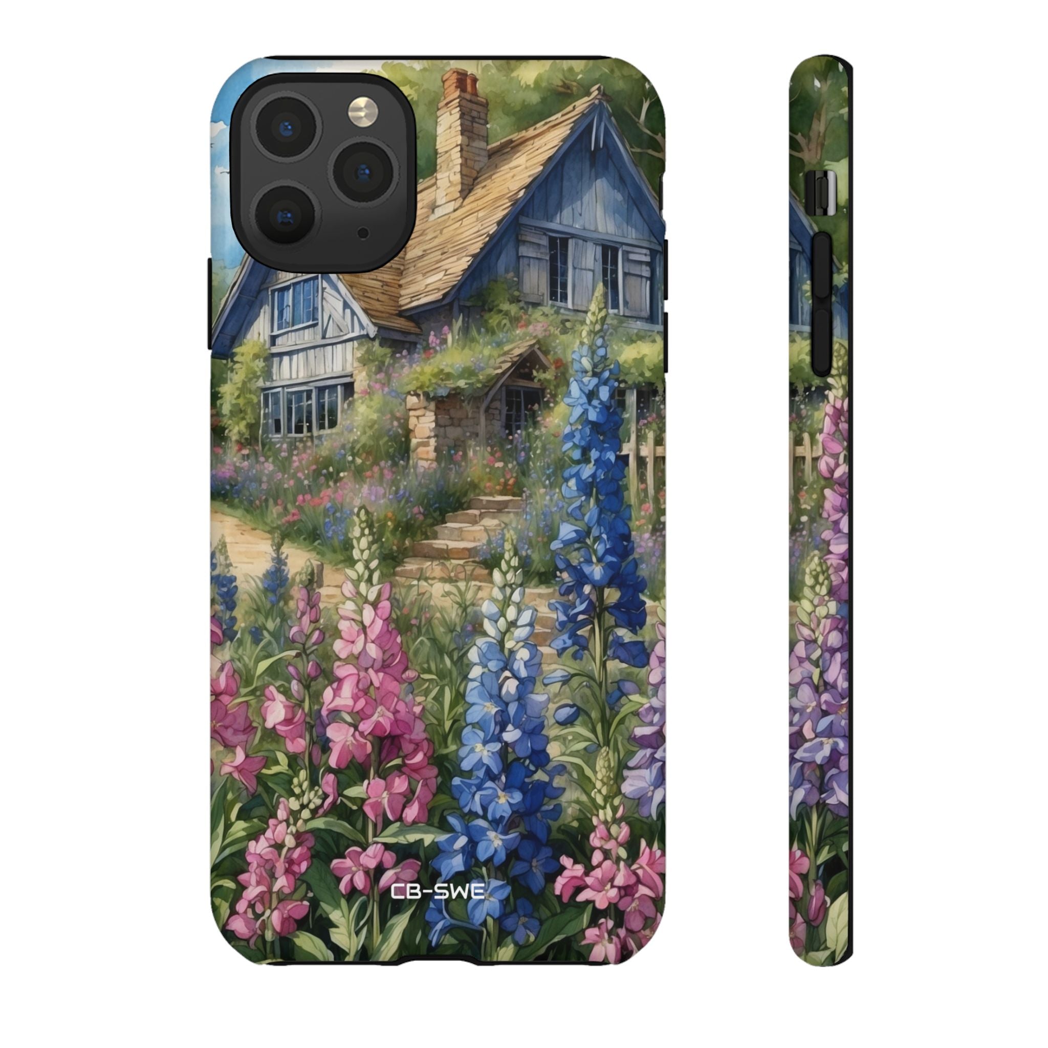 Cottage Surrounded Blossoms - iPhone Case