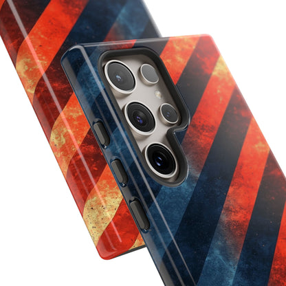 Diagonal Stripes Blaze Samsung S24 Ultra Case - Tough
