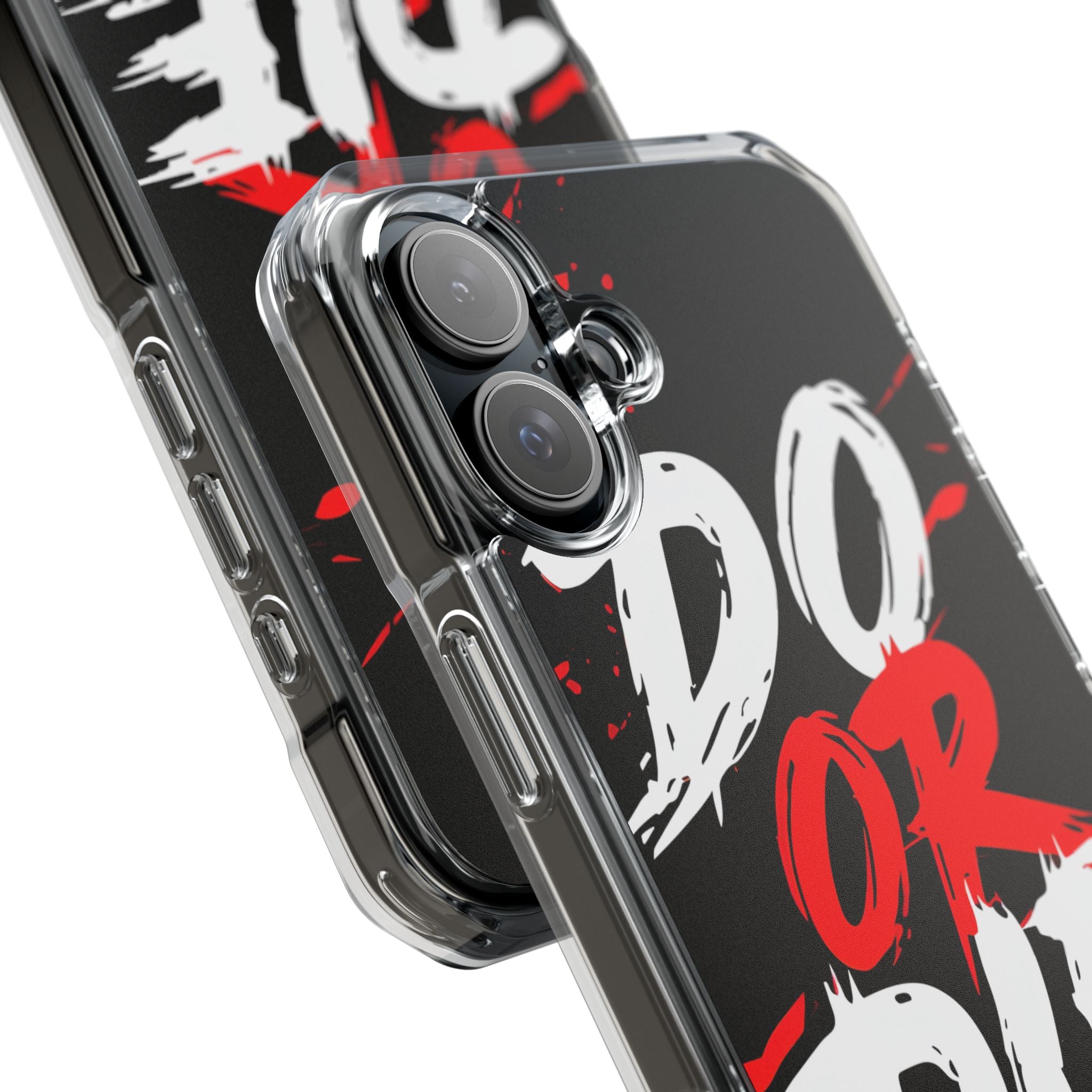 Intense Typography Contrast iPhone Case - Impact
