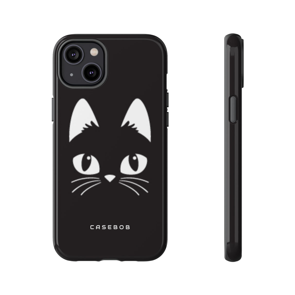 Cartoon Cat Icon - Protective Phone Case