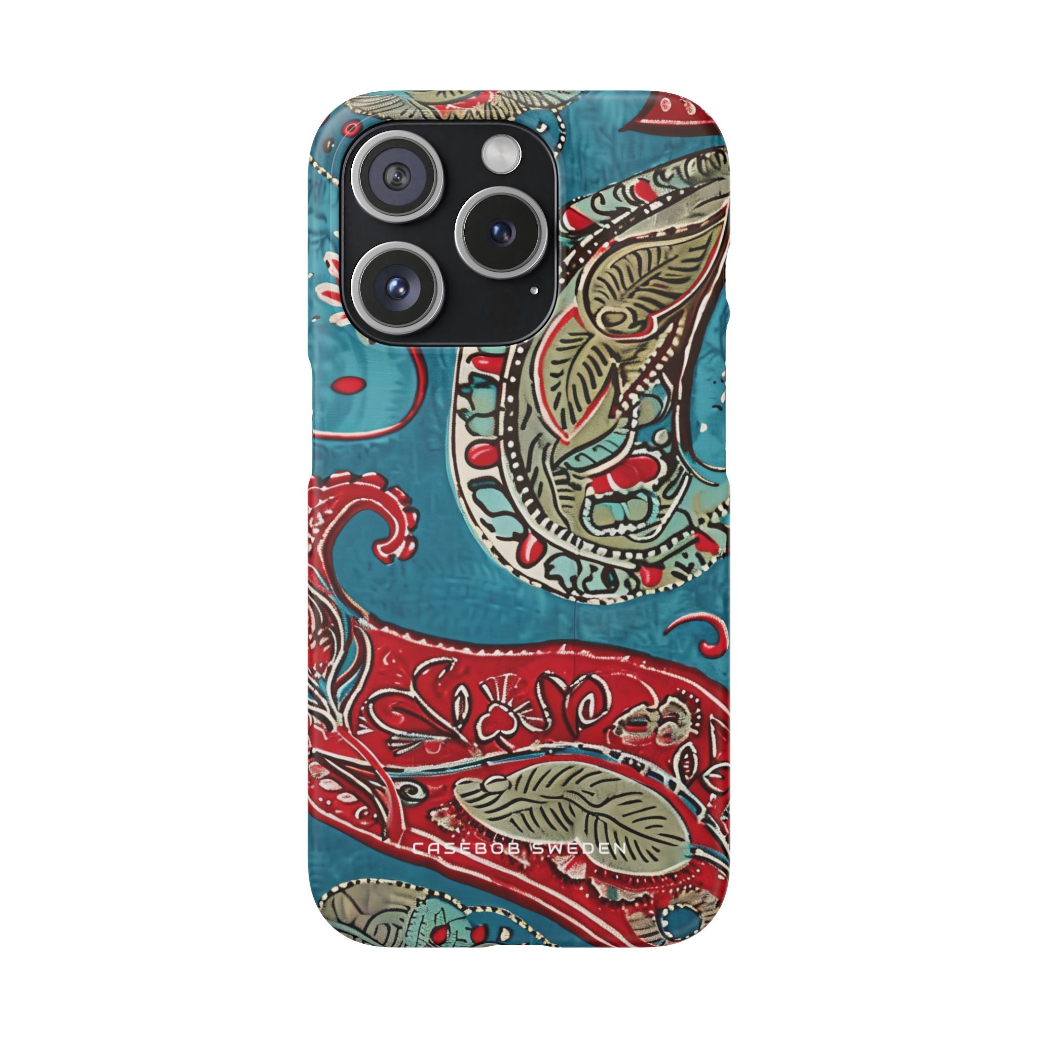 Vintage Paisley Elegance iPhone 15 - Schlanke Handyhülle