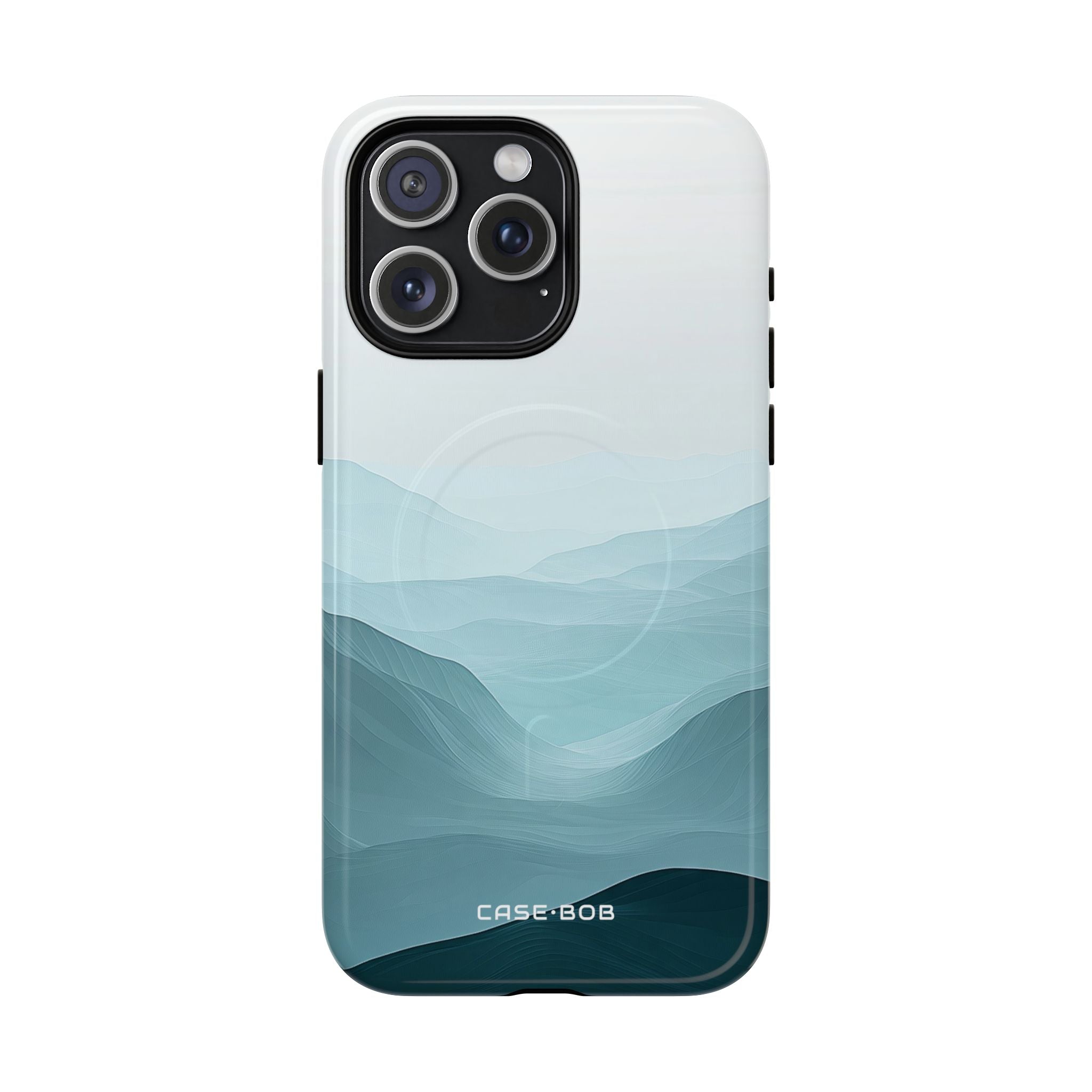 Teal Mist Mountains iPhone 15 Pro Max Case - Tough+