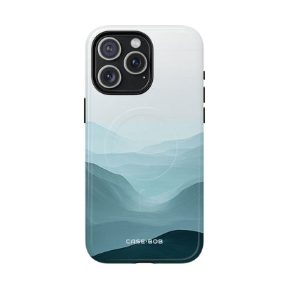 Teal Mist Mountains iPhone 15 Pro Max Case - Tough+