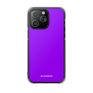 Vivid Violet | Handyhülle für iPhone (Clear Impact Case - Magnetisch) 