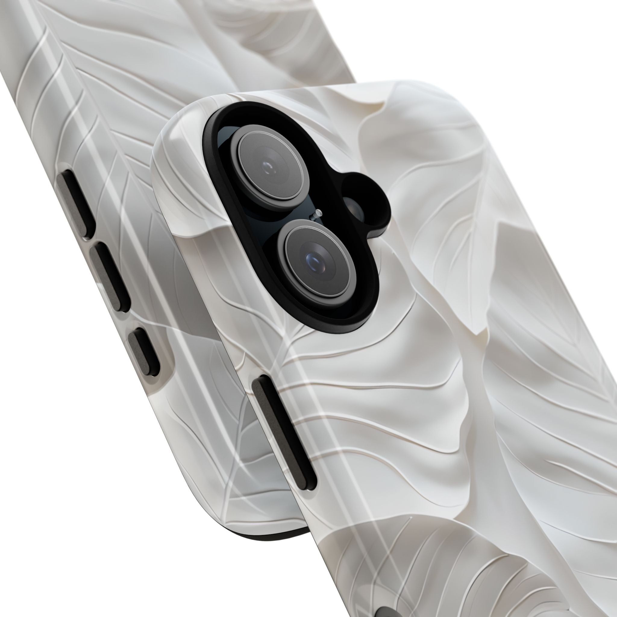 Elegant Leaf Relief - iPhone Case