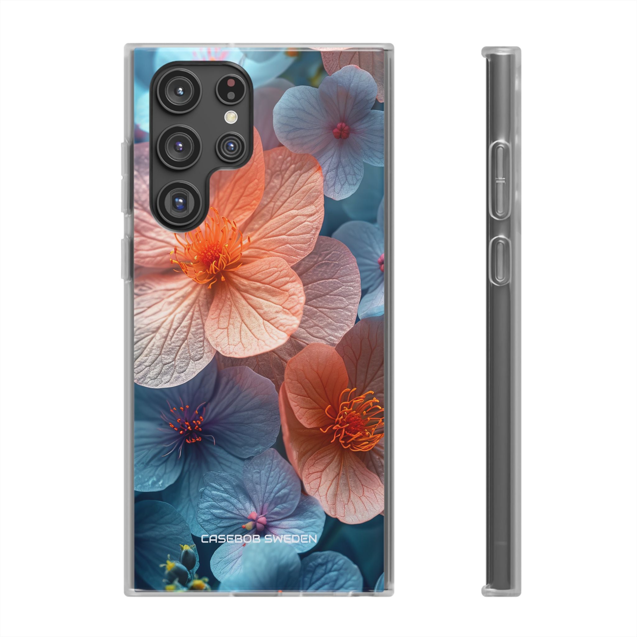 Peach Blossom Serenity - Flexi Samsung S22 Phone Case