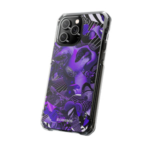 Ultra Violet Design | Handyhülle für iPhone (Clear Impact Case – magnetisch) 