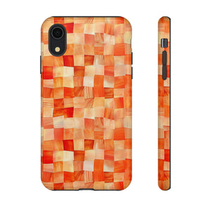 Orange Blaze: Square Gradient - Protective Phone Case