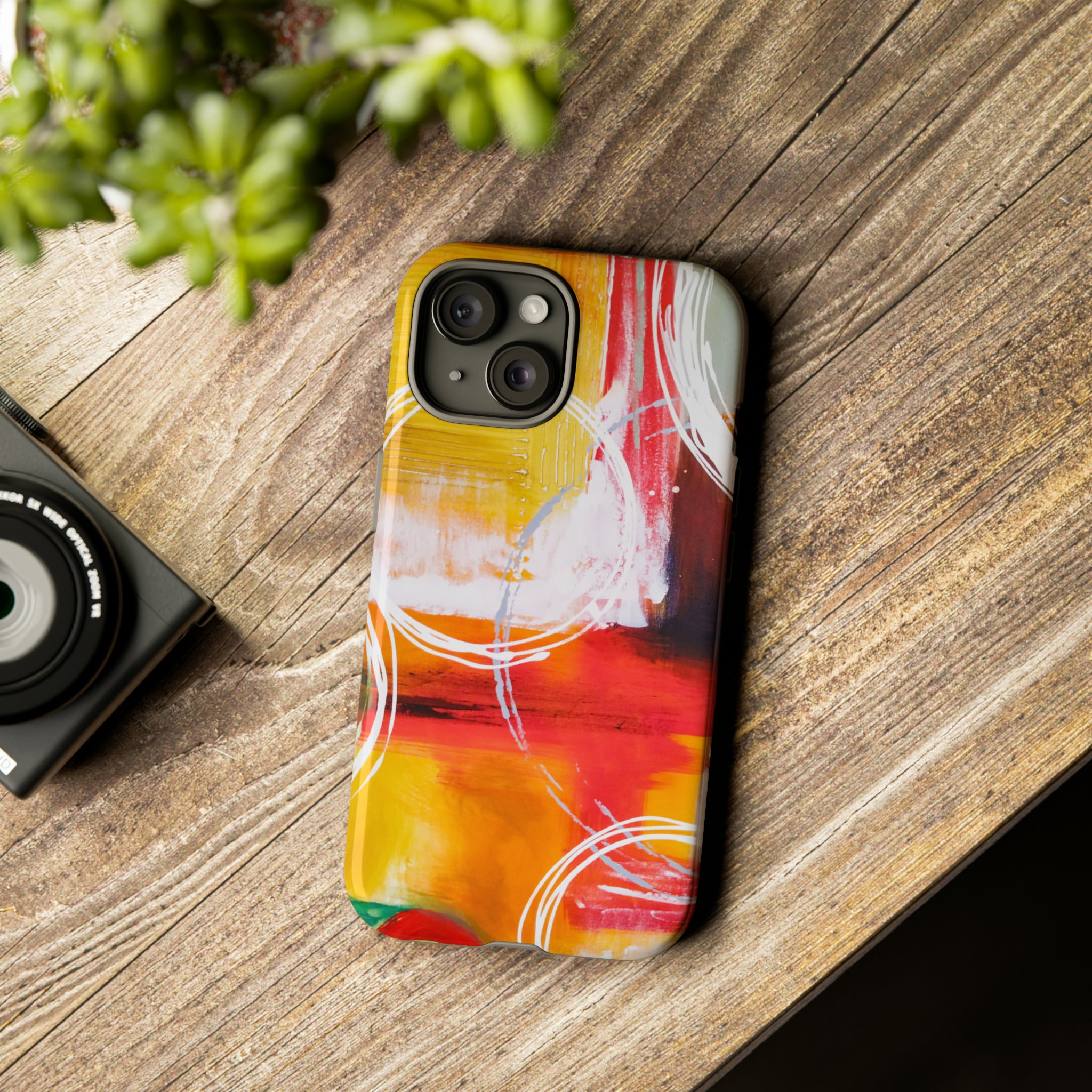 Abstract Yellow - Protective Phone Case