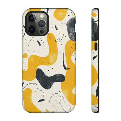 Yellow Linear Harmony - Protective Phone Case