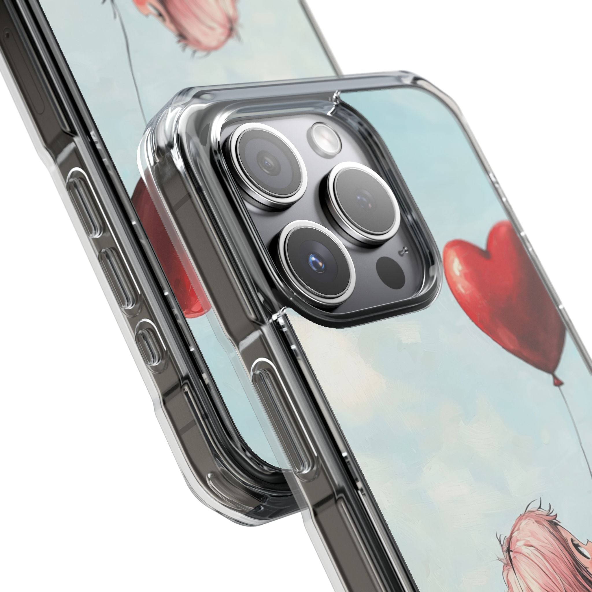 Heart Balloon Glow iPhone 15 Pro Case - Impact