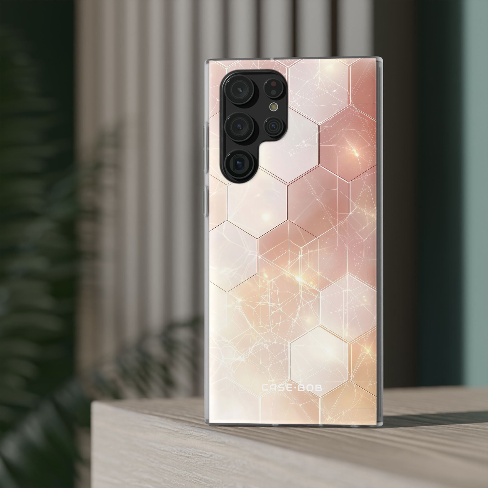 Honeycomb Glow Samsung S22 Ultra Case - Soft