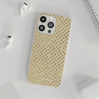 Gold Sparkle Grid iPhone 13 Pro - Soft