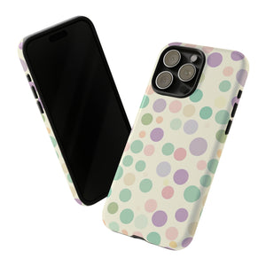 Polka Dot Pastel Harmony - Protective Phone Case