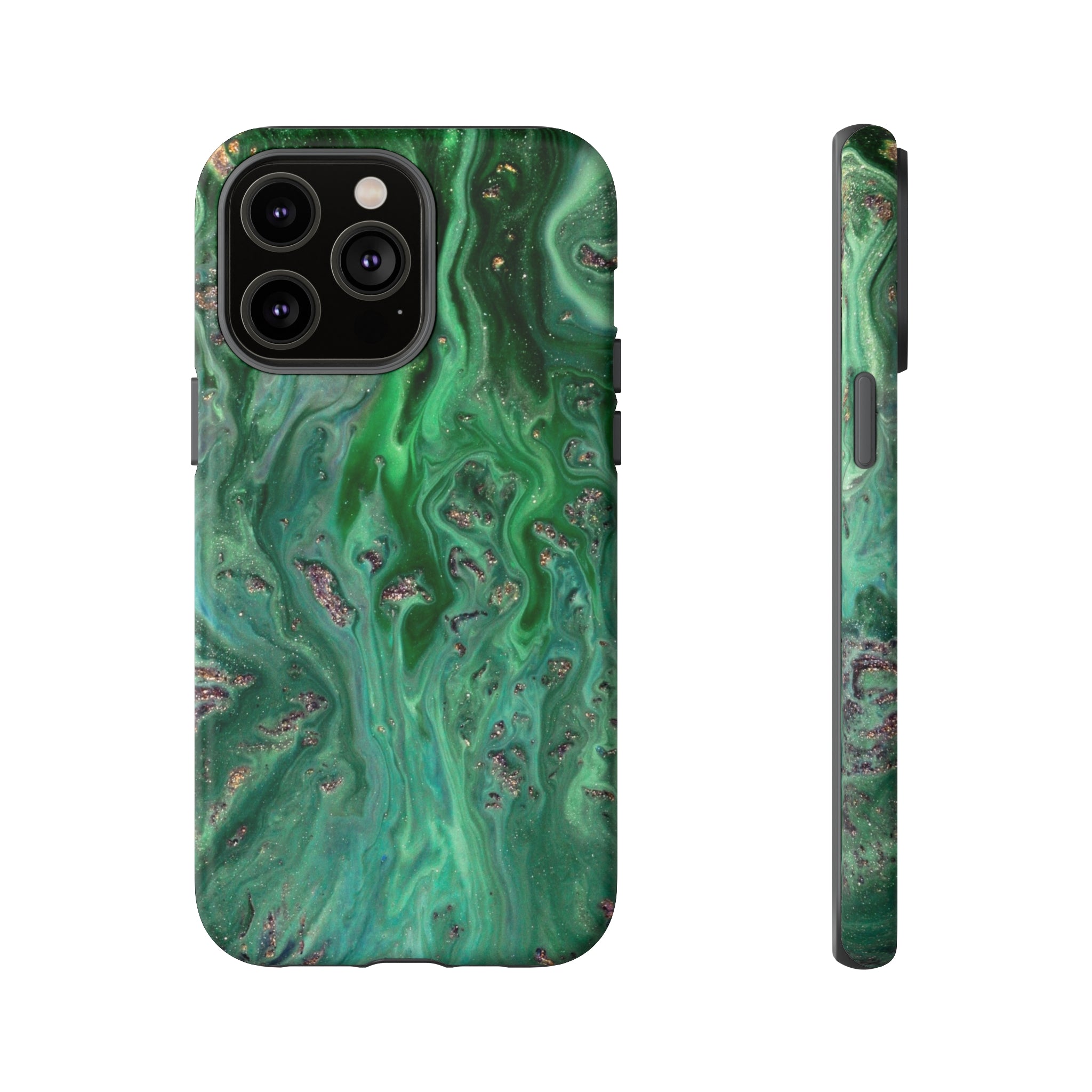 Light Green Ink Art iPhone Case (Protective) iPhone 14 Pro Max Matte Phone Case