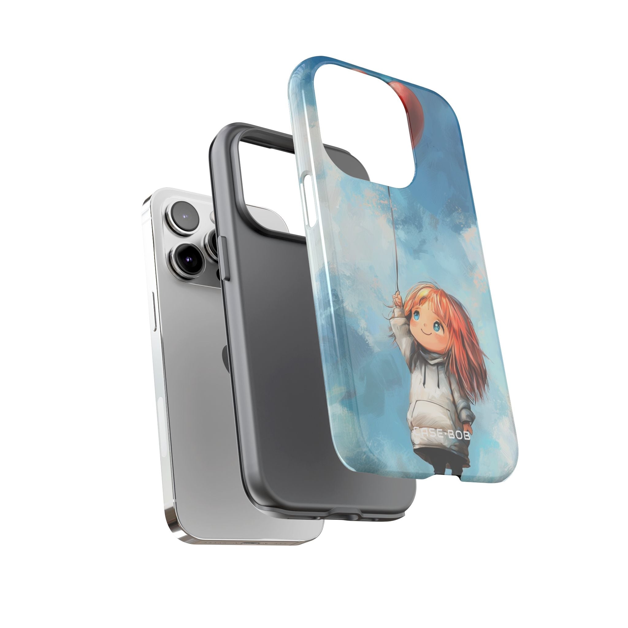 Heart Balloon Whimsy iPhone 14 Pro Case - Tough