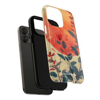 Orange Sun Harmony - Tough + MagSafe® iPhone 14 Phone Case