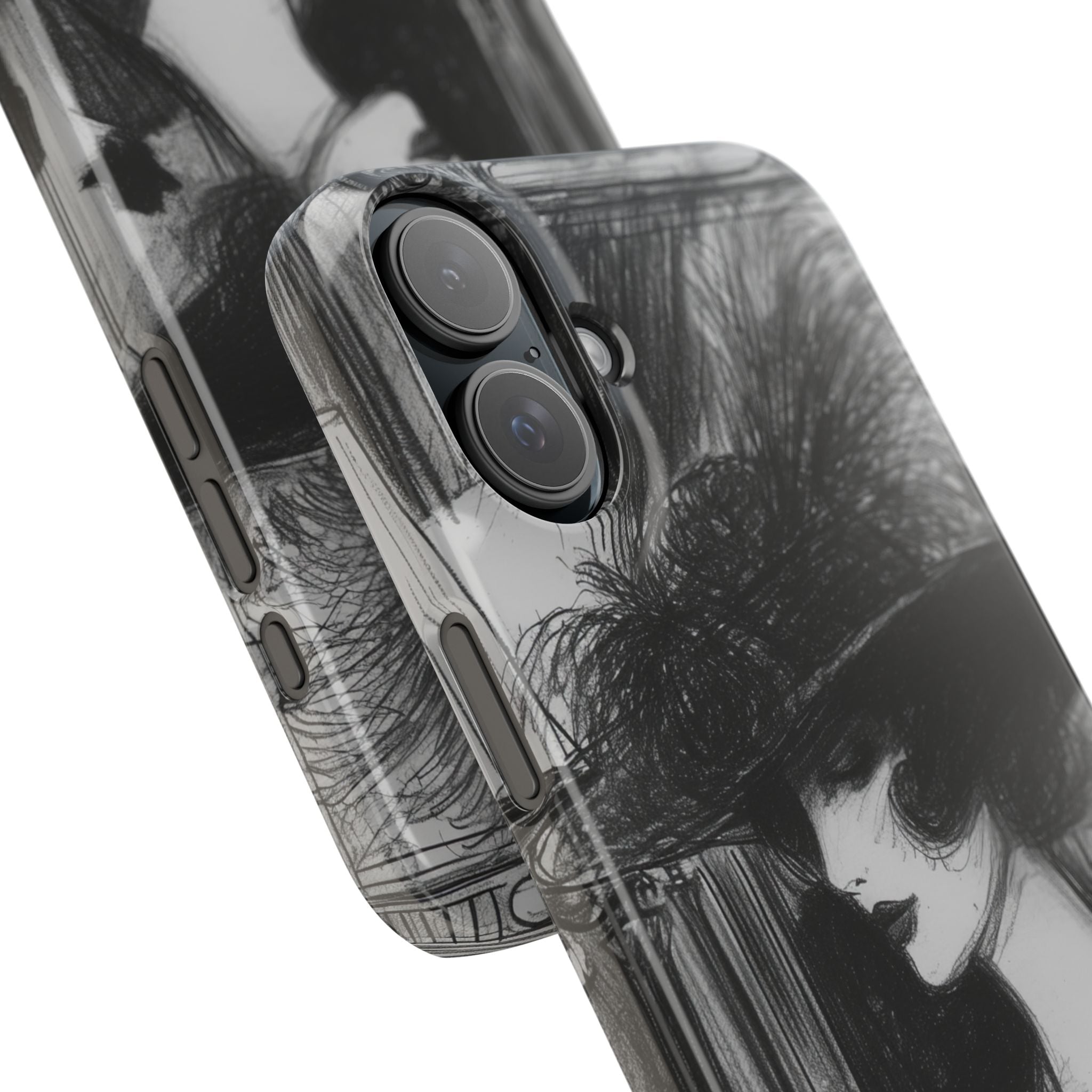 Timeless Elegance in Monochrome iPhone 16 - Slim Phone Case