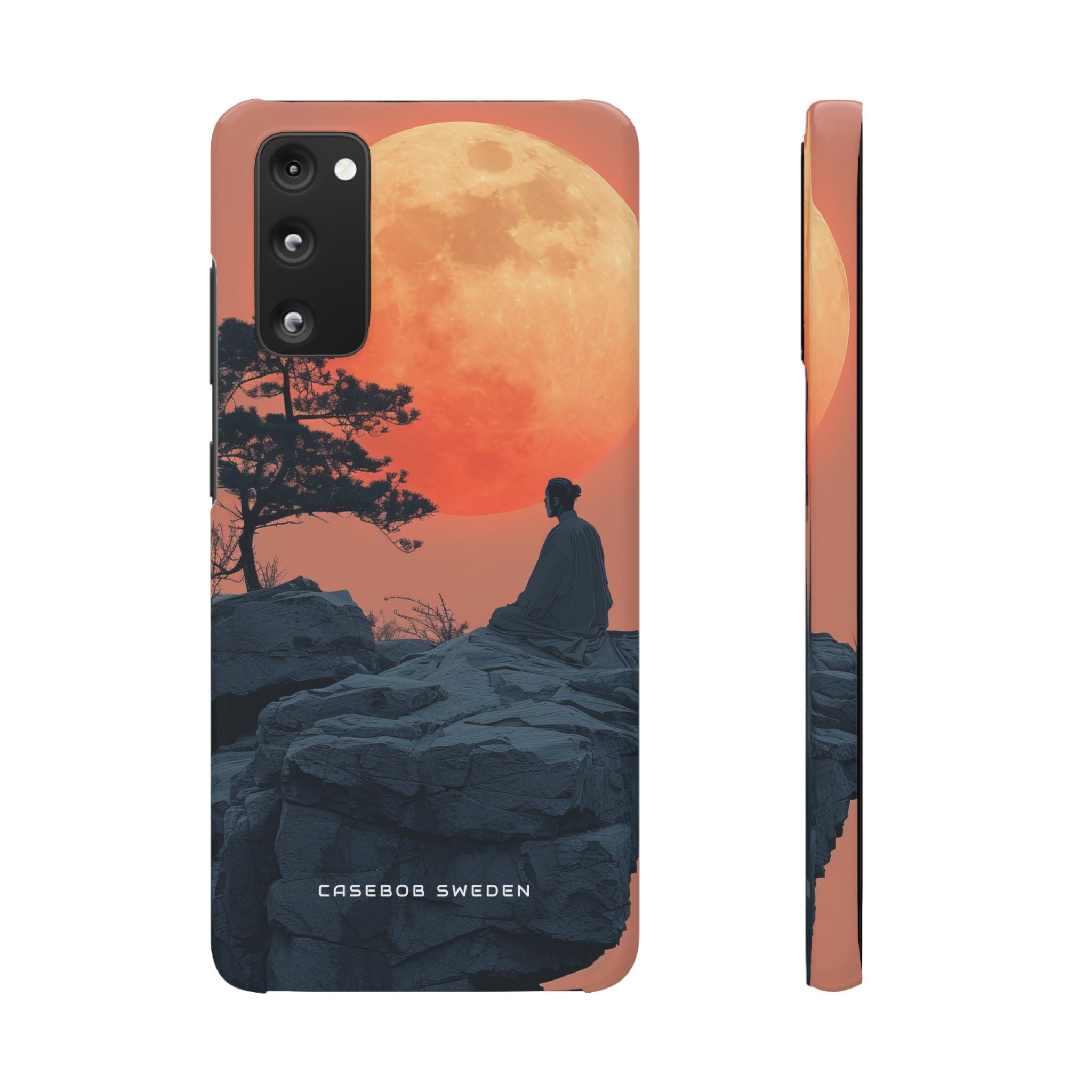 Zen Tranquility Under a Red Moon Samsung S20 - Slim Phone Case